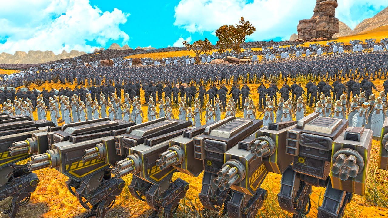 SEIGE MACHINE, T45 SHOTGUN, CLEOPATRA, LASER KNIGHT VS 5 MILLION KHORNE BLOODLETTER, ZOMBIE ! UEBS 2