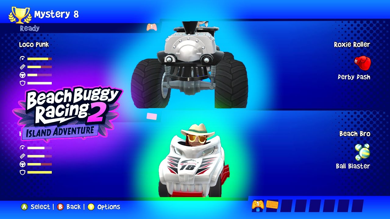 Roxie Roller ft Loco Punk VS Beach Bro ft Hotweiler - Beach Buggy Racing 2 Island Adventure