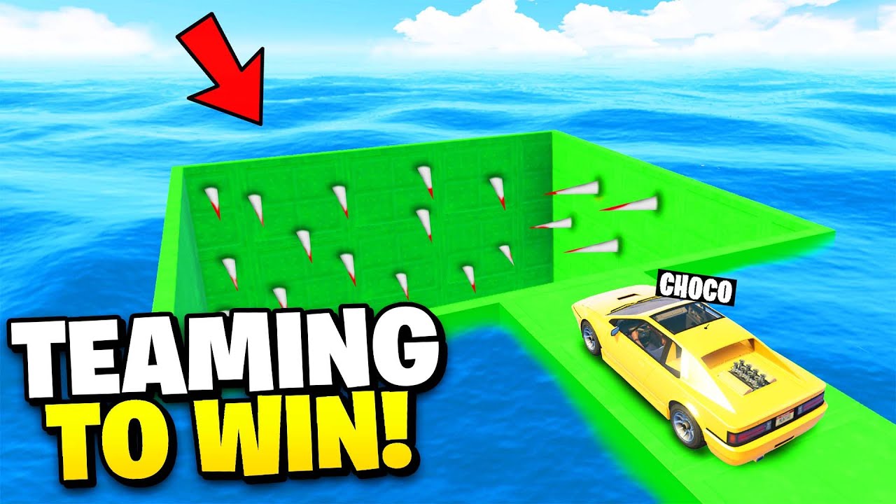 FUNNIEST TEAMING CAR RACE IN GTA 5!