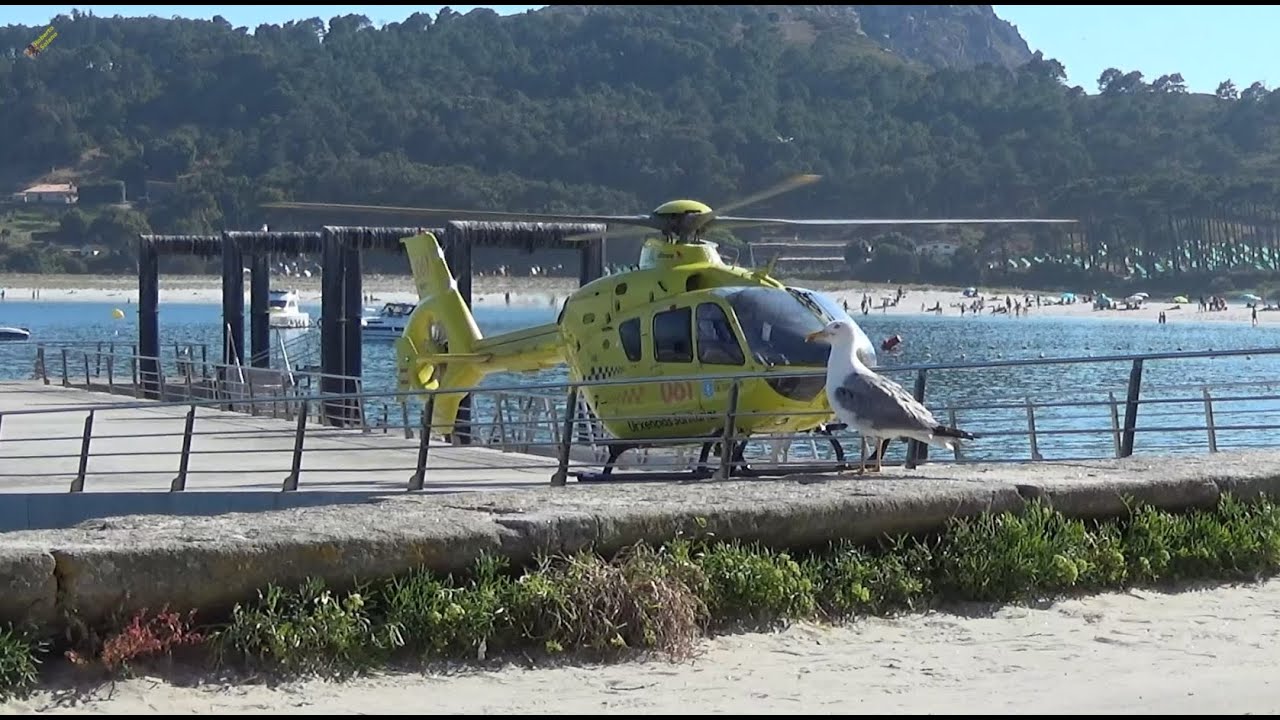 31/julio/2022. Helicóptero 061 en Islas Cíes