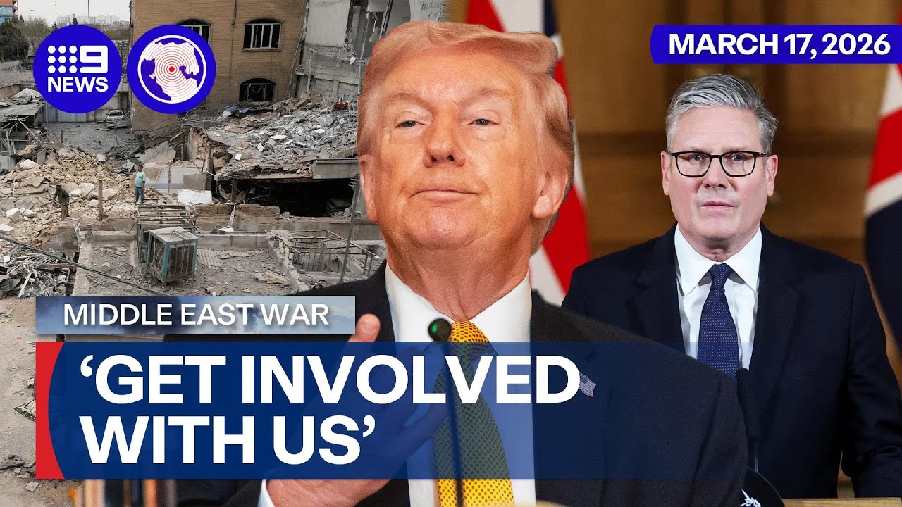 U.S. allies push back against Trump’s demand to secure the Strait of Hormuz | 9 News Australia
