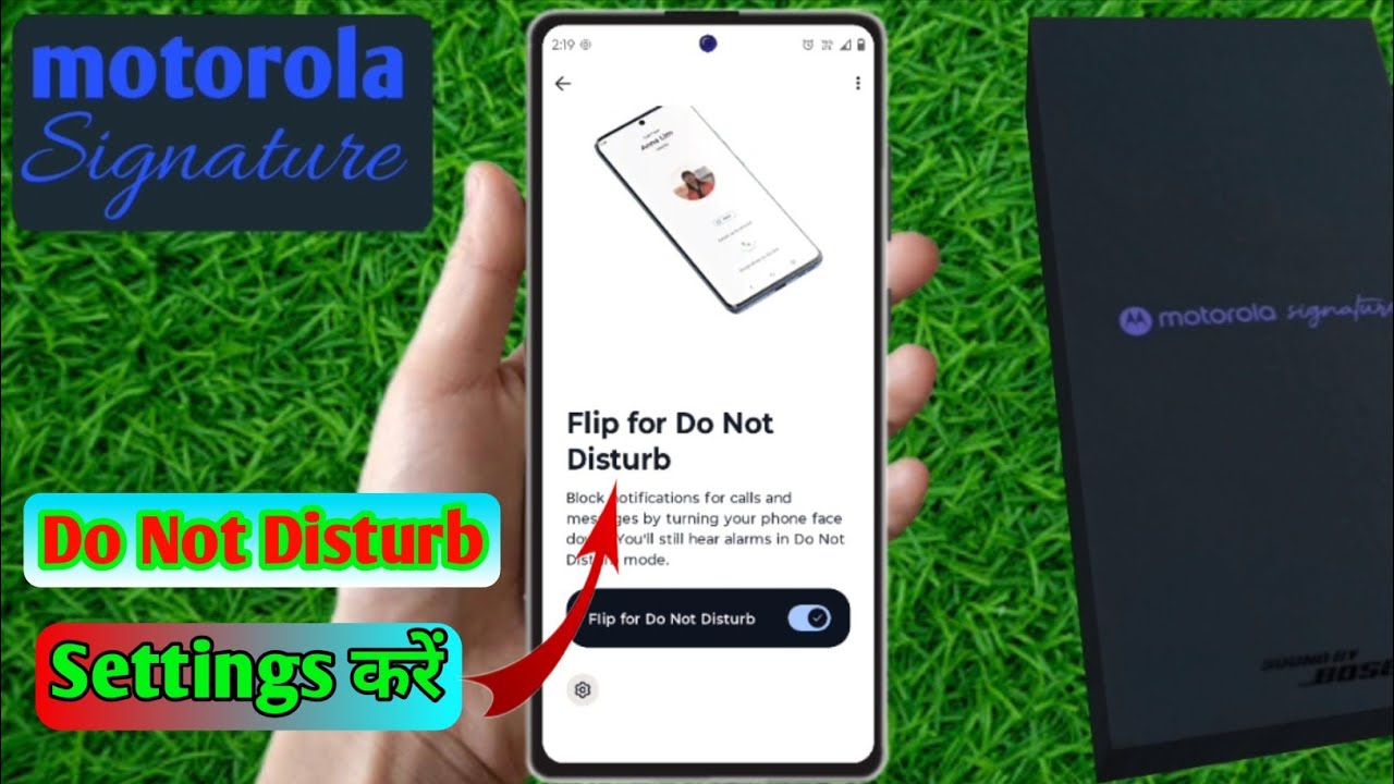 motorola signature do not disturb, motorola signature dnd setting, motorola signature dnd mode on
