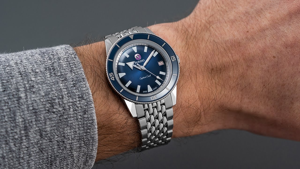 A Great Looking Blue Dial Diver For Smaller Wrists - Rado Captain Cook Blue 37mm