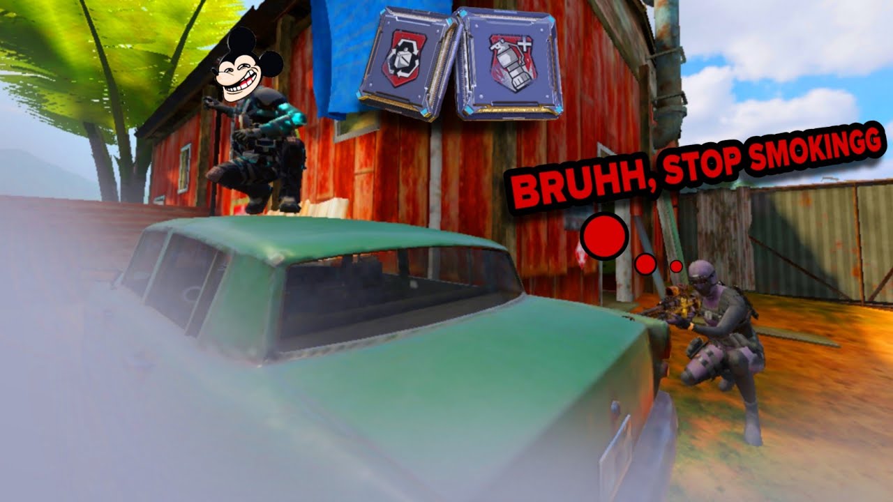 Trolling Random Teammates Using Unlimited SMOKE In CODM (MICKEY MOUSE VOICE)