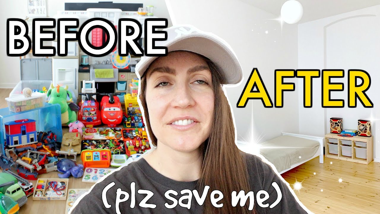 😱 EXTREME TOY DECLUTTER | We GOT RID of 95% of Our Toys (Before/After 5 Years MINIMALISM with Kids)