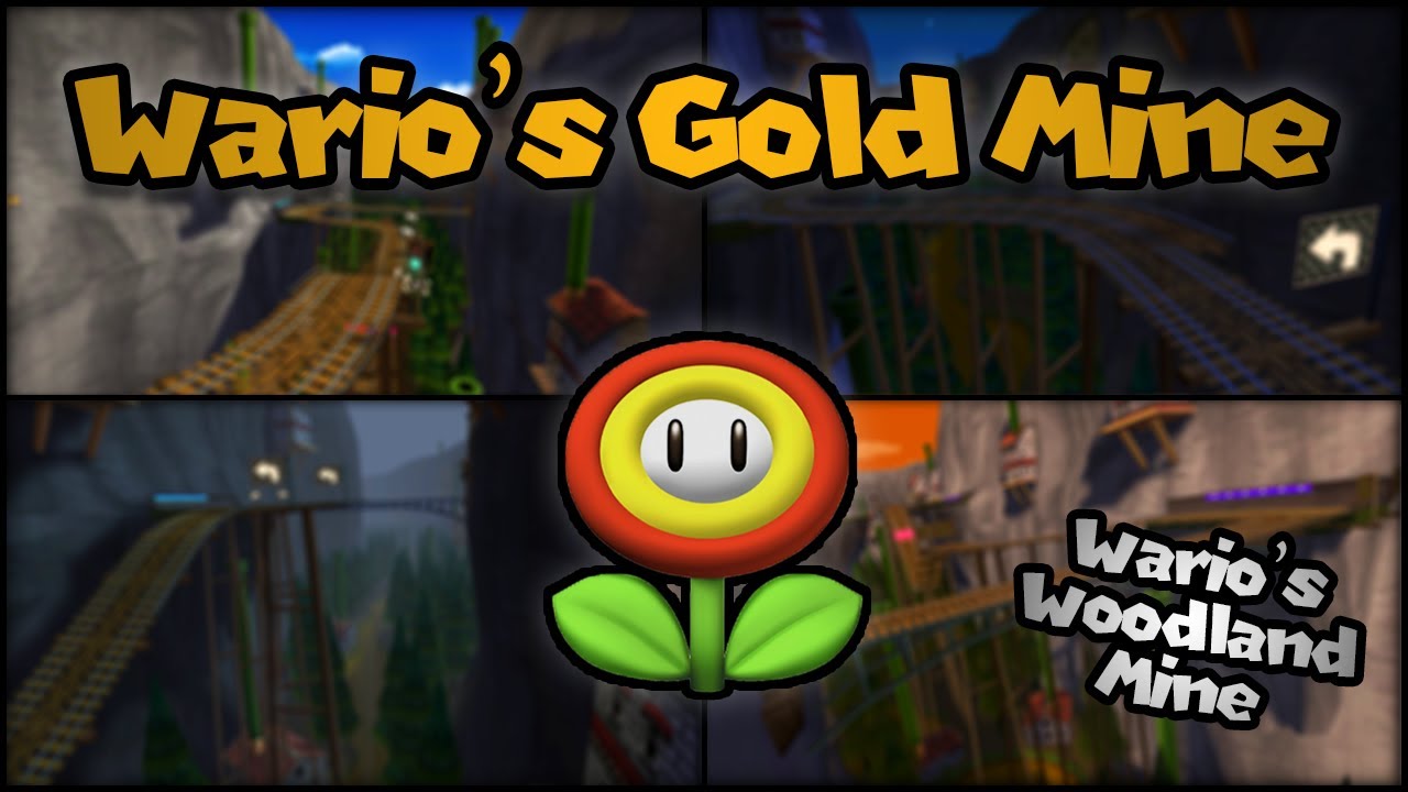 Wario's Gold Mine - Wario's Woodland Mine Texture (5 Themes Included) - Mario Kart Wii