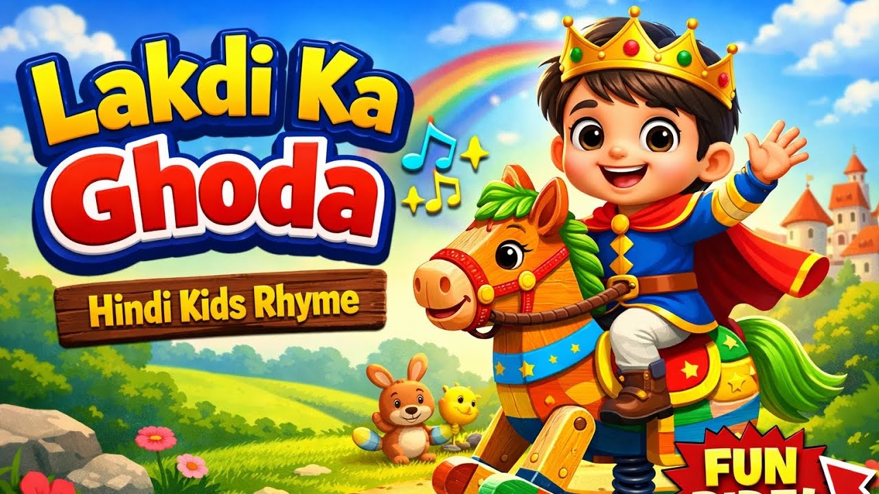 Lakdi Ka Ghoda 🐴 Full Hindi Kids Rhyme | Nursery Song for Children | KidsRhymesTVHindi