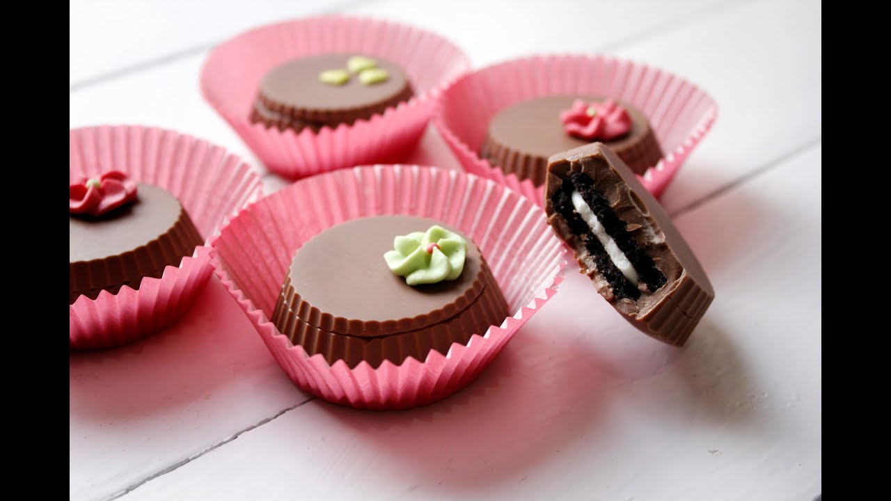 Oreo cubiertas de chocolate. Regalo San Valentín