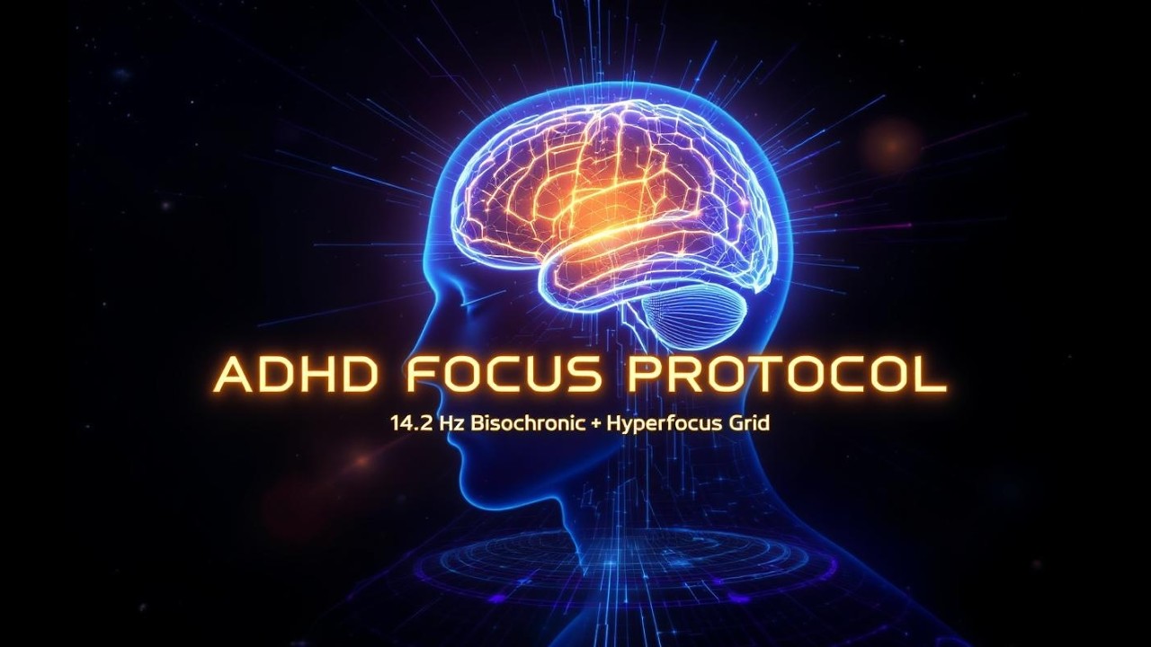 ADHD Focus Protocol | 14.2 Hz Bisochronic&trade; Beats for Hyperfocus, Executive Function & Cognitive Lock