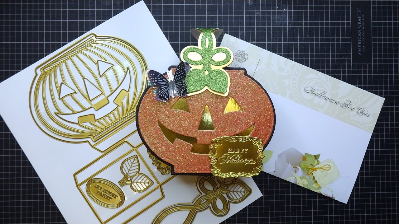 Anna Griffin Halloween Box Dies Review Tutorial! So Cute & Fancy! LOL!