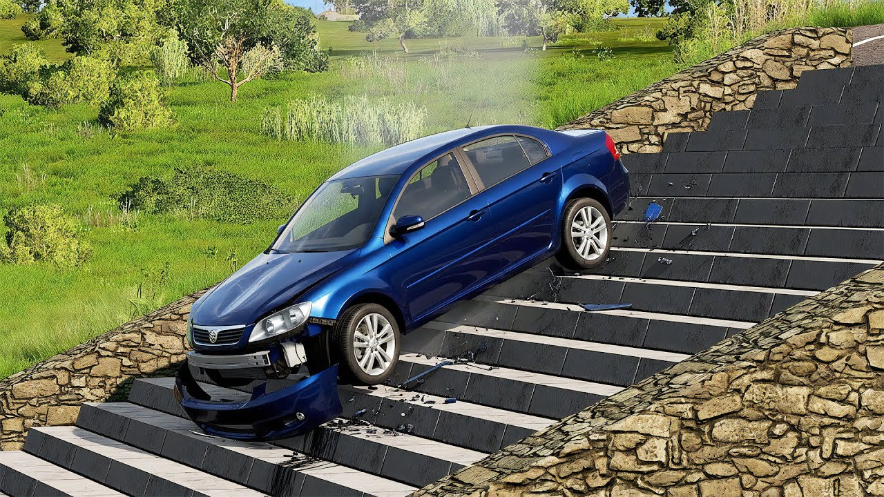 Cars Vs Stairs #2 #beamngdrive #gaming #games