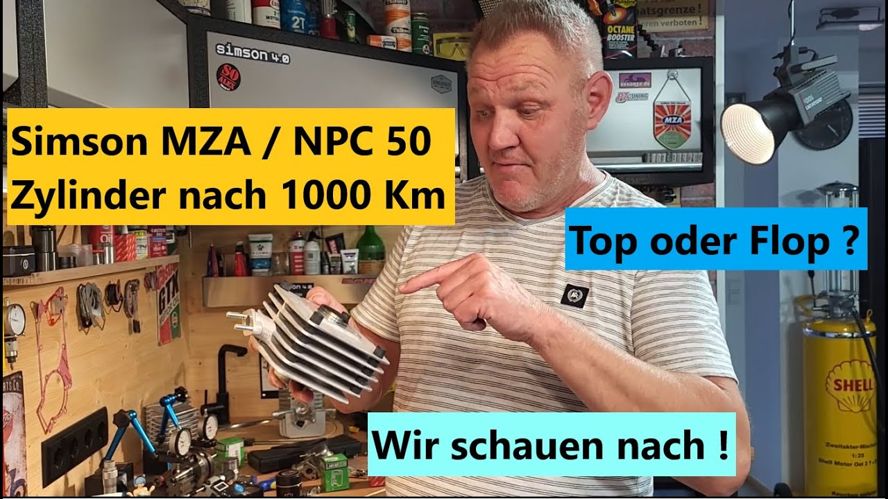 Top oder Flop ? Simson MZA / NPC 50ccm Nikasil Zylinder ! Nach 1000 Km !