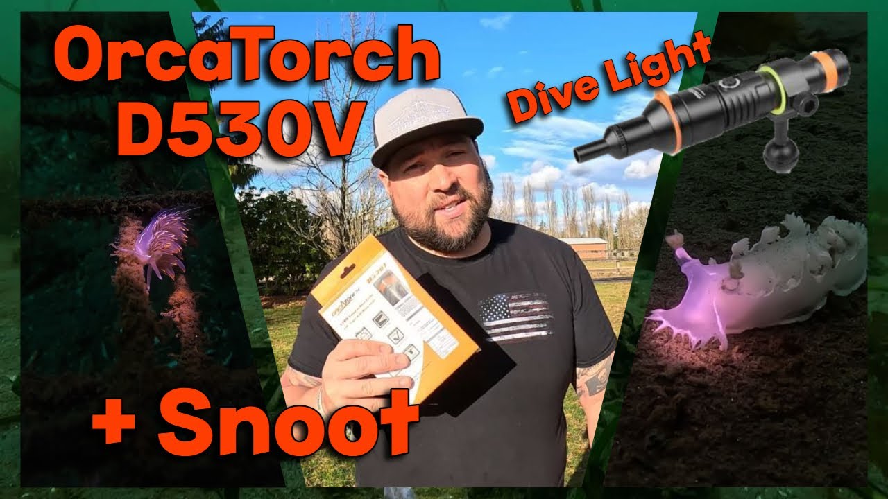 OrcaTorch D530V Dive Light with Snoot