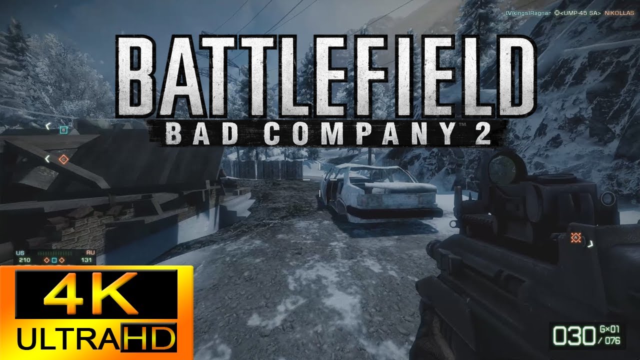 Battlefield: Bad Company 2 Multiplayer Gameplay - White Pass Conquest | 4K 60FPS