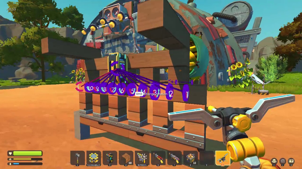 Scrap Mechanic fruit crate launcher