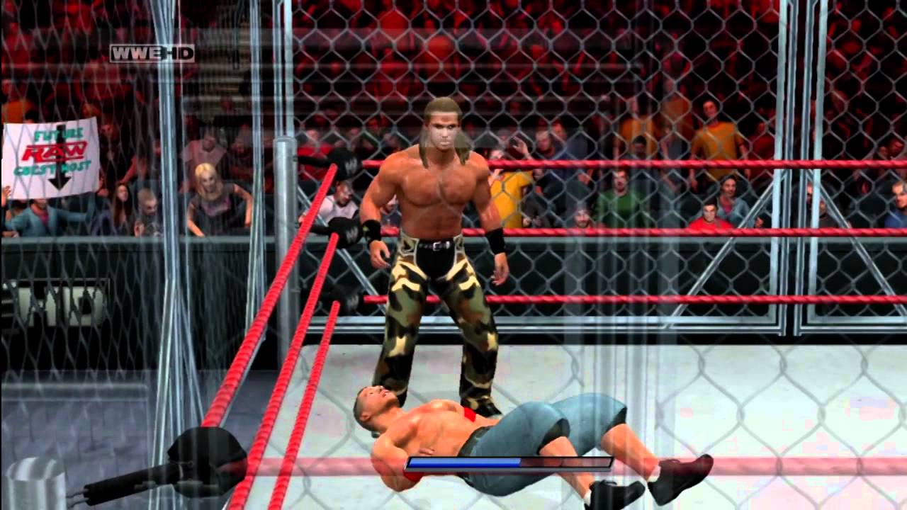 WWE Smackdown vs RAW 2011: John Cena vs Shawn Michaels Steel Cage Best 2/3 Falls