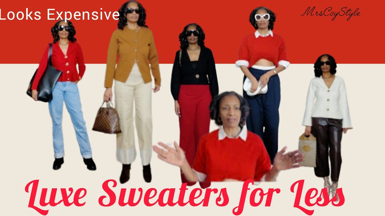 How to make inexpensive Sweaters look EXPENSIVE | Styling 5 Outfits