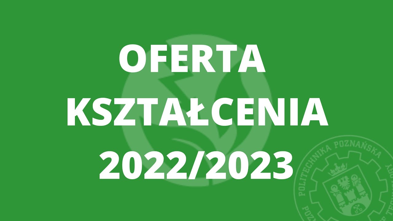 Wydział Inżynierii Środowiska i Energetyki - oferta kształcenia 2022/2023