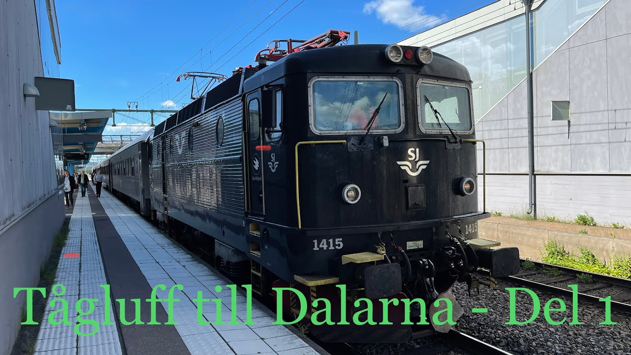 Nattåg & Dalabanan | Tågluff till Dalarna sommaren 2022 - Del 1