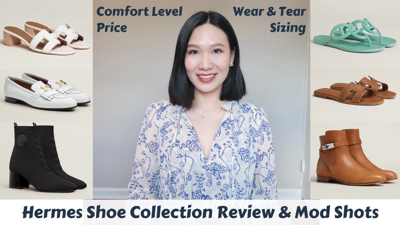 HERMES SHOE COLLECTION REVIEW 2022: PRICE, SIZING, COMFORT LEVEL, MOD SHOTS, WEAR & TEAR 🍊 爱马仕鞋子合集