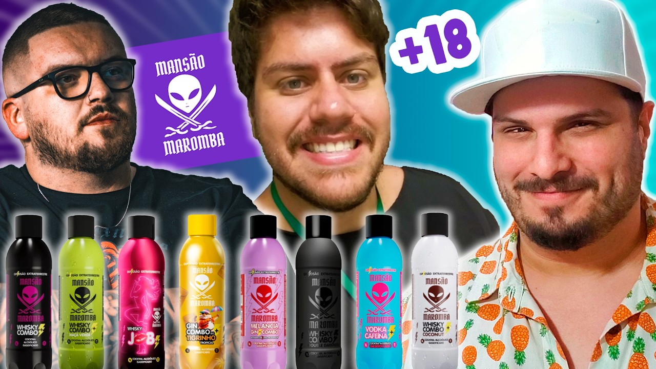 PROVANDO OS DRINKS DA MANSÃO MAROMBA - SABOR ENERGÉTICO