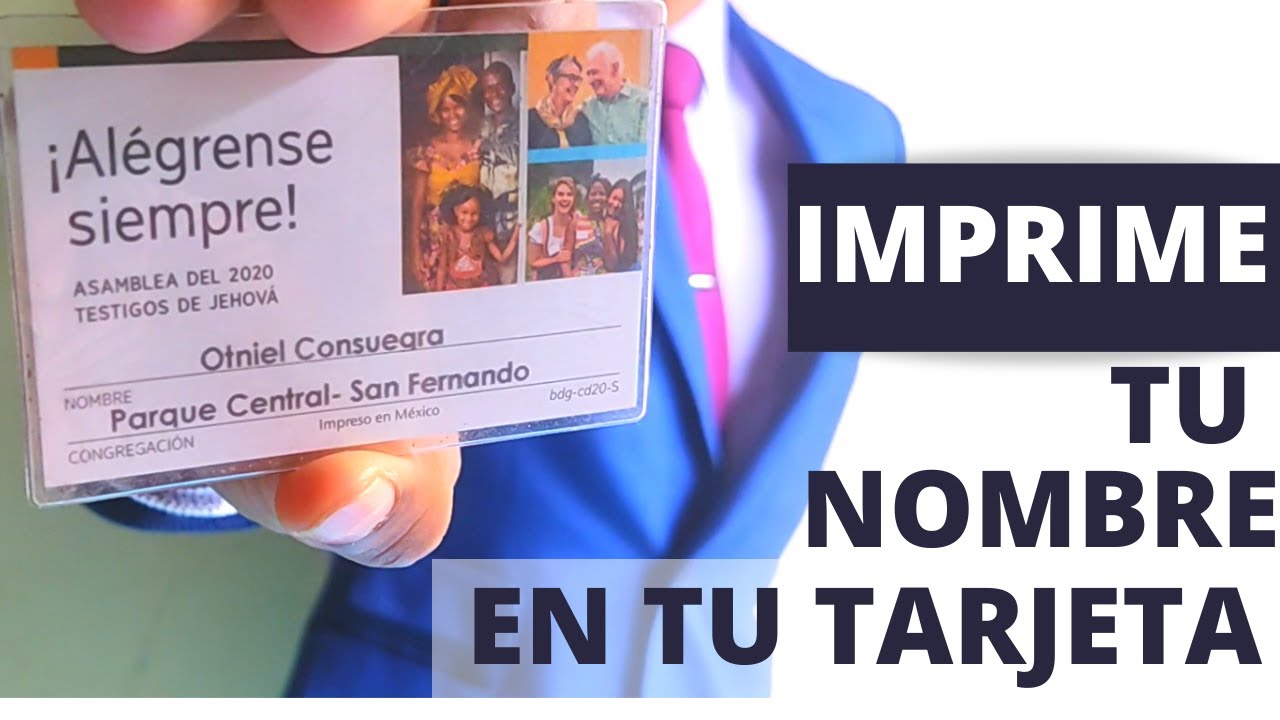 2020: Imprime tu nombre en tu tarjeta! Alégrense Siempre, Asamblea Regional