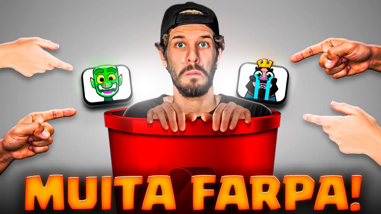 Virei BASCULHO! Todo mundo tá me farpando no Clash Royale 😩