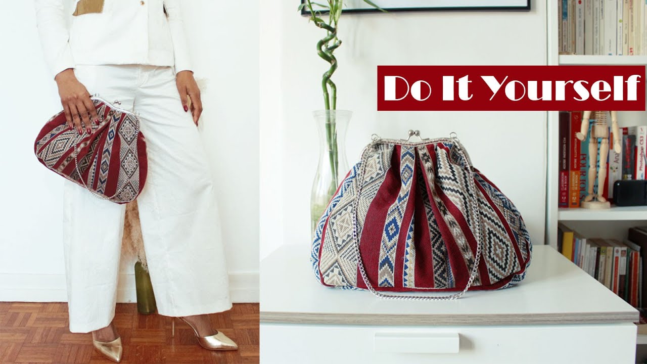 DIY PATRONAGE Coudre un Sac Porte-monnaie // DIY PATTERN MAKING Sew a Frame Clutch Bag