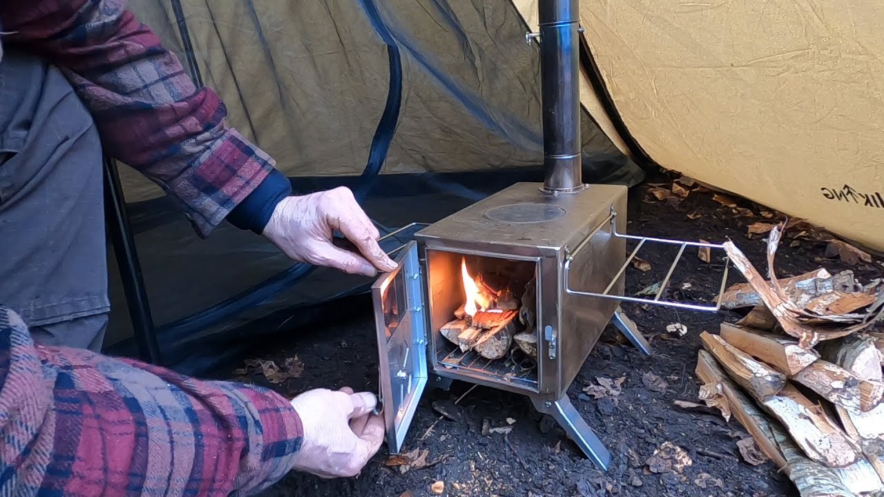 Snow Storm: Camp Stove First Time Fire Lighting