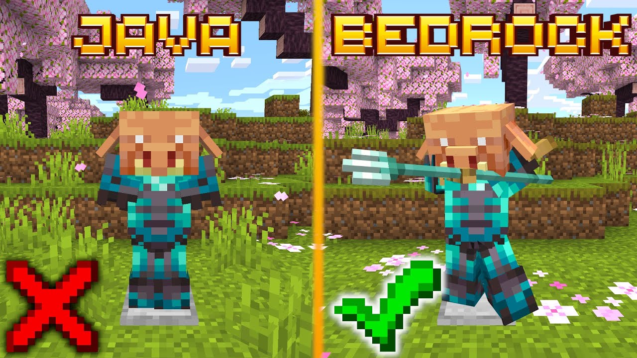 20 RÓŻNIC Między MINECRAFT JAVA, a BEDROCK
