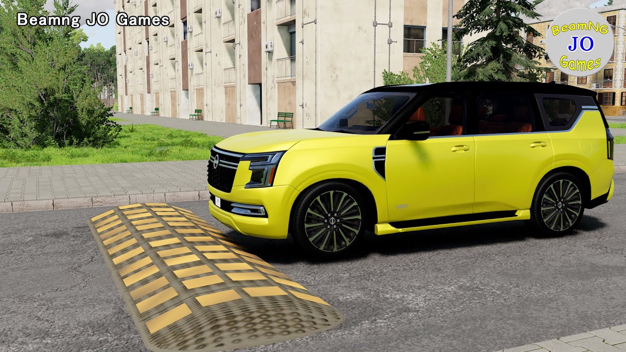 Cars vs Massive Speed Bumps # 533 – BeamNG JO Games
