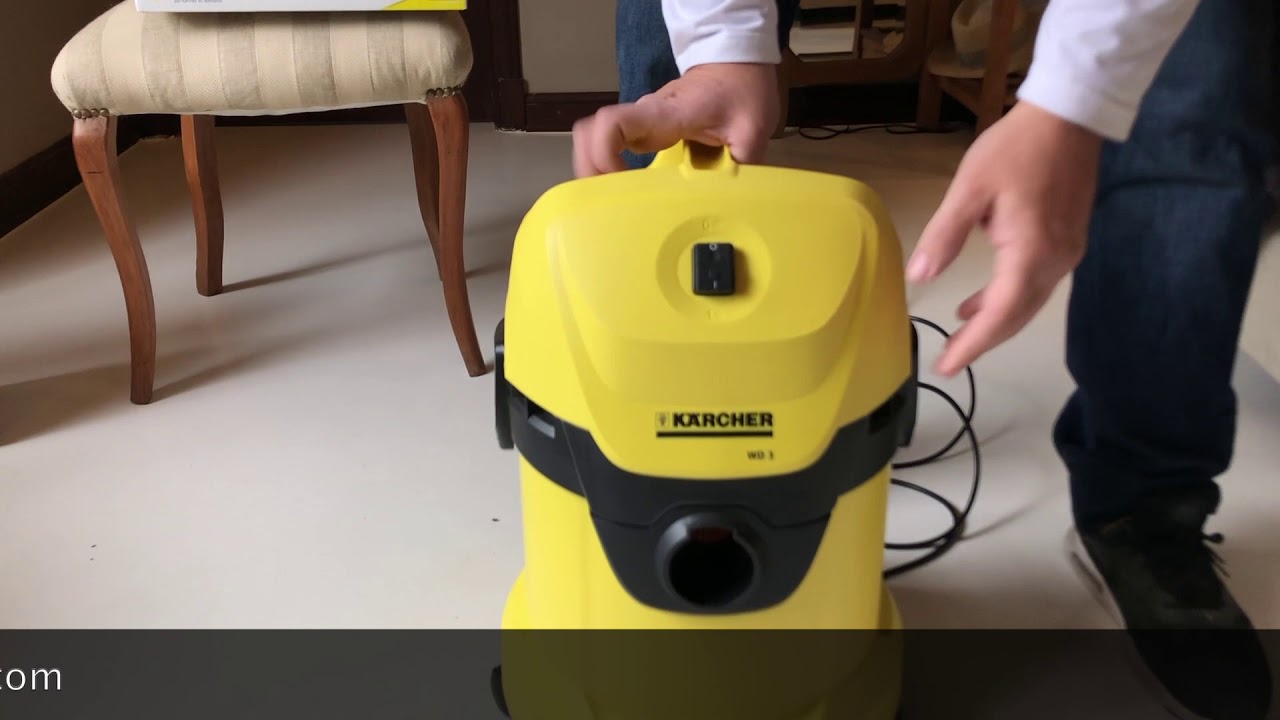 Aspiradora karcher wd3 agua y polvo unboxing y como usarla