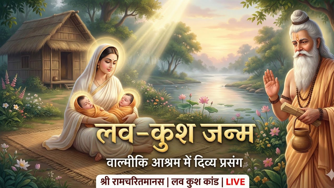 लव _कुश जन्म ,🤗कथा श्री रामचरितमानस 🤓 पाठ लाइव प्रसारण 🚩 🙏#आराधना-दर्शन01#श्री रामचरितमानस पाठ#भक्ति