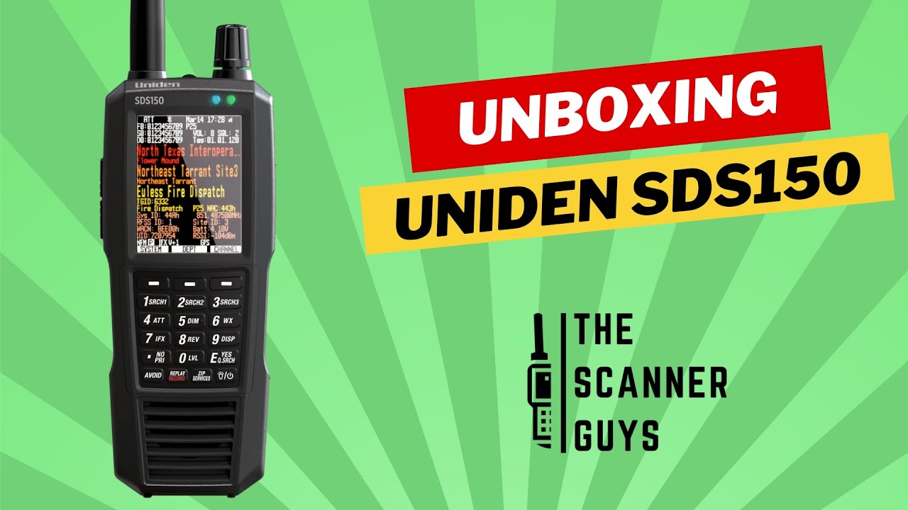 Распаковка ручного сканера Uniden Bearcat SDS150 | The Scanner Guys
