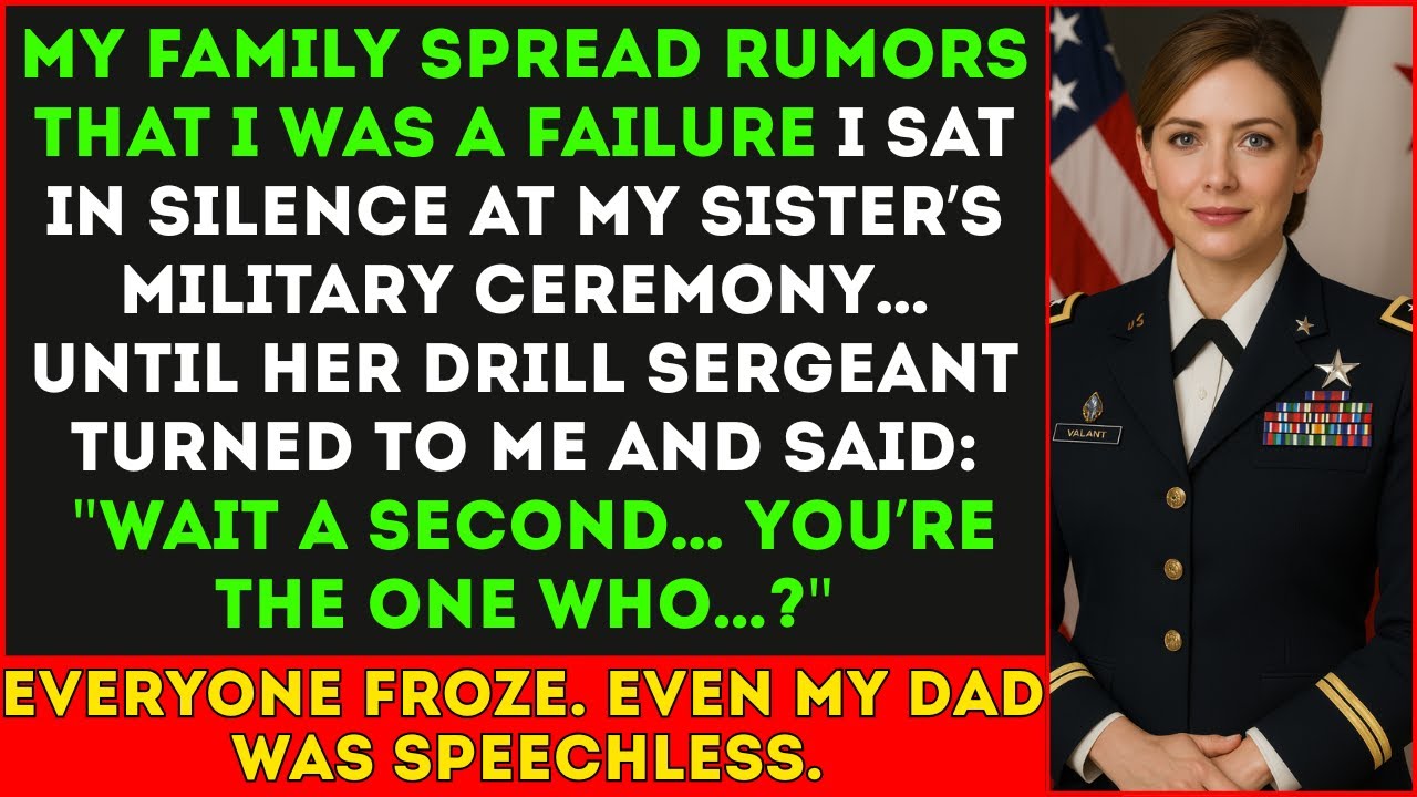 Family Said I Failed — Then Her Drill Sergeant Snapped to Attention “Ma’am… You’re the General”