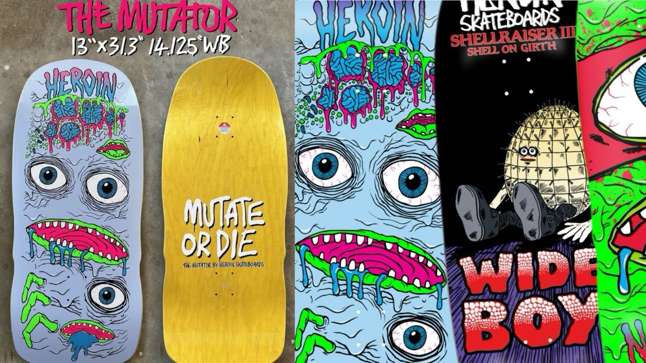Heroin Skateboards Summer 24 13-дюймовая доска Mutator — самая большая в мире?
