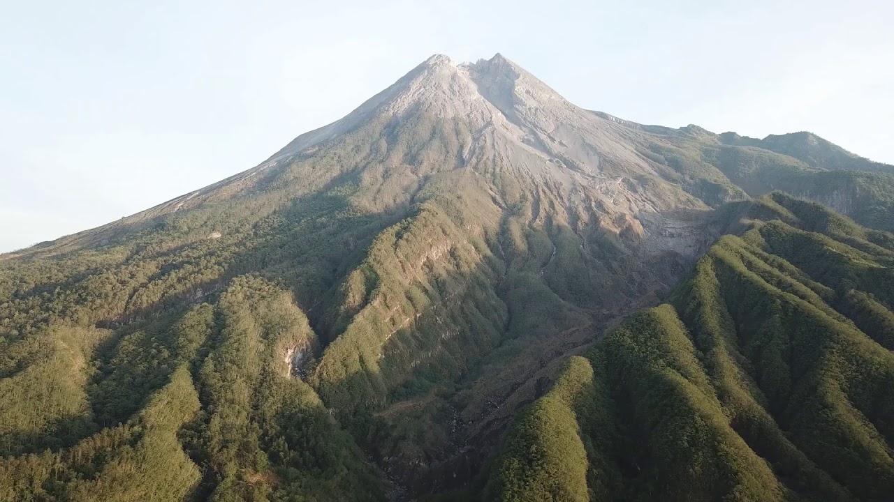Mount Merapi Sunrise From Kaliadem Bunker
