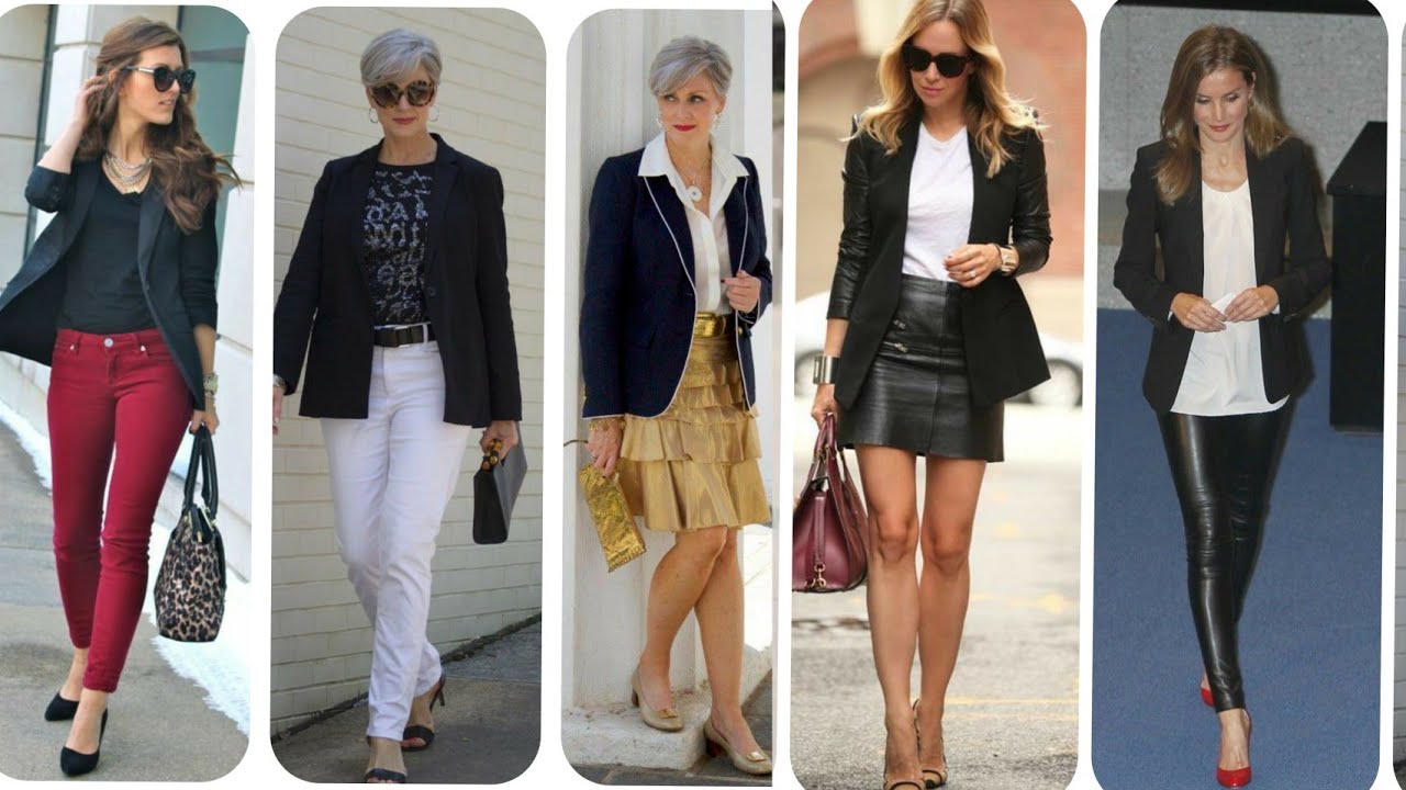MODA BLAZERS NEGRO 💔 COMBINACIONES DE OUTFITS PARA VESTIR ELEGANTE PARA  CUALQUIER TIPO DE OCASIÓN