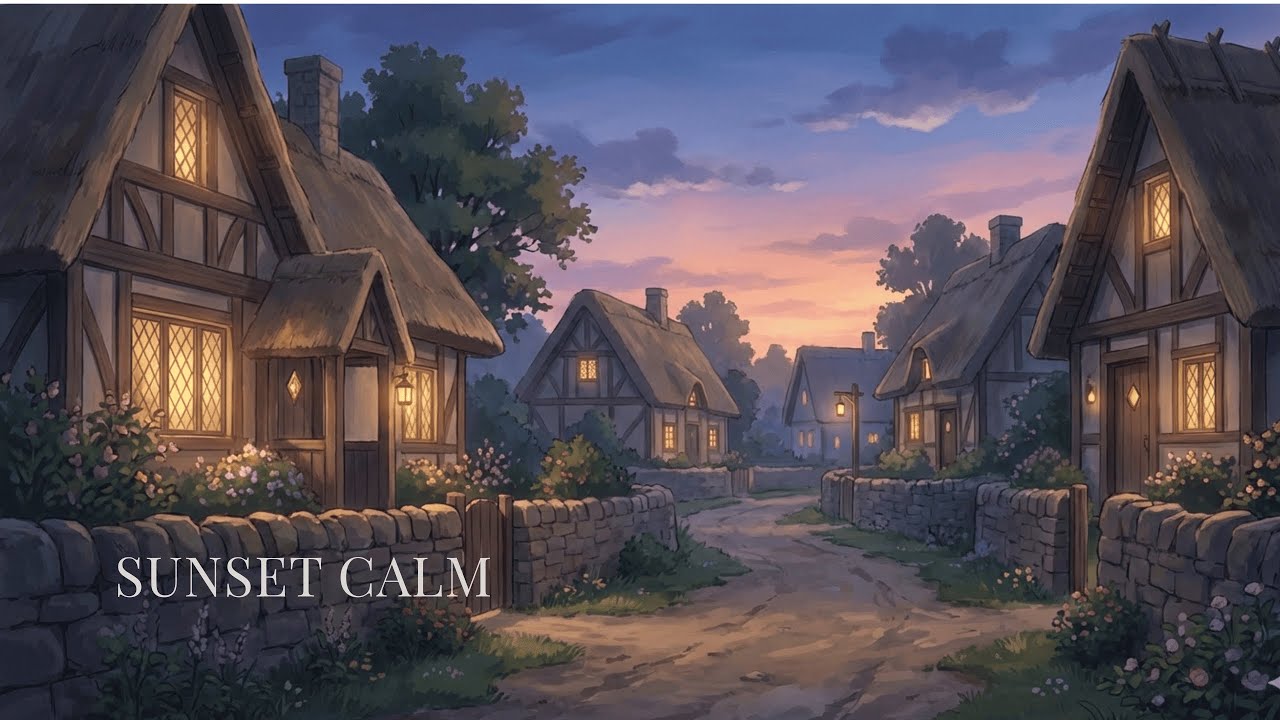 Peaceful Sunset Evening | Cozy Ambient Background Music