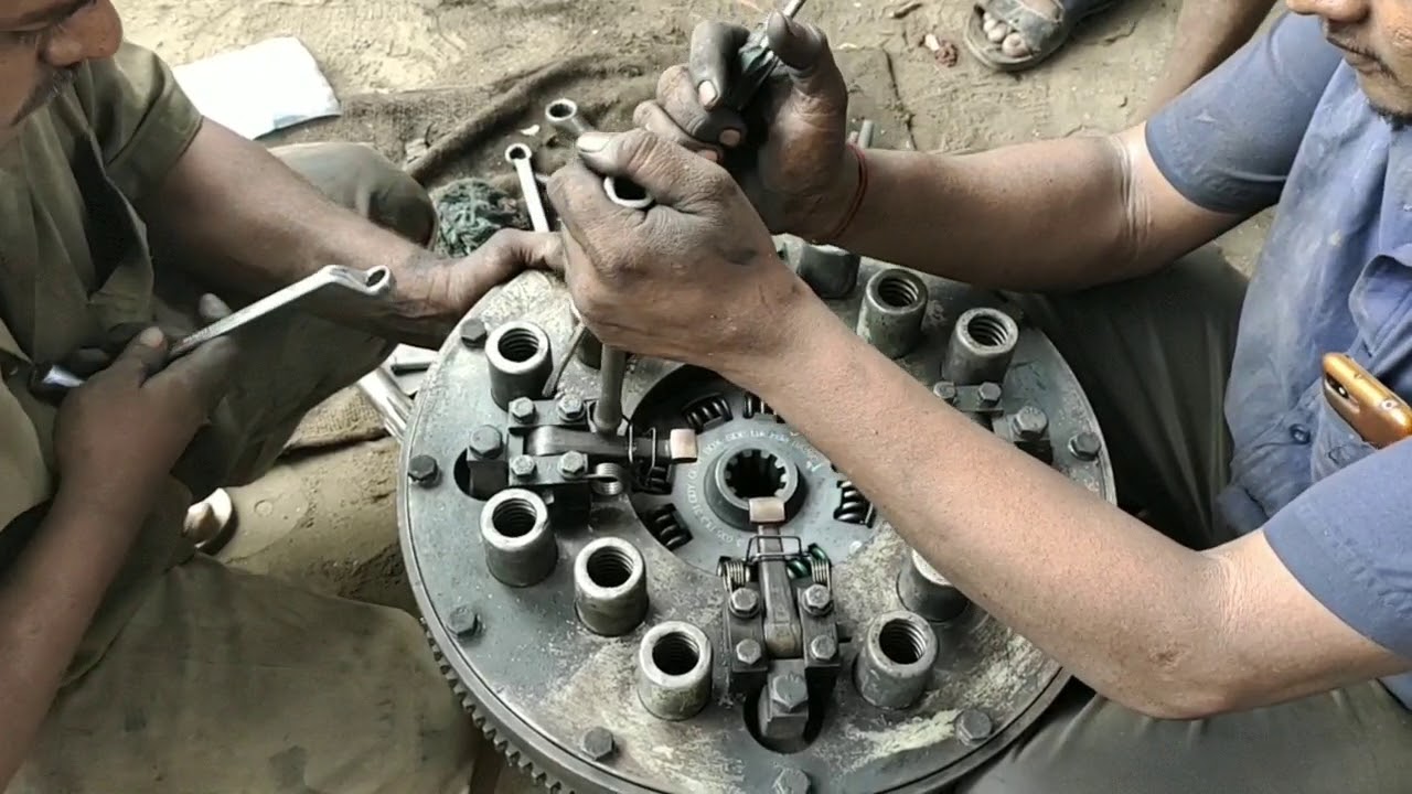 Ashok Leyland  Bus clutch plate repair and refitting