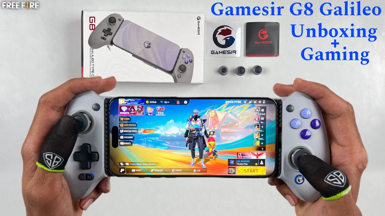 Gamesir G8 Galileo mobile gaming controller unboxing and gaming