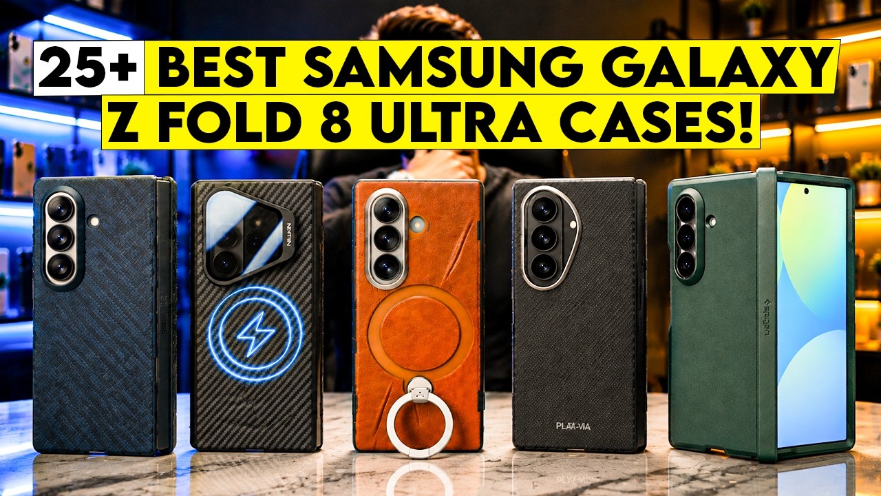 25+ лучших чехлов для Galaxy Z Fold 8 Ultra 2026!🔥Тонкие, противоударные, кожаные и MagSafe-модел...