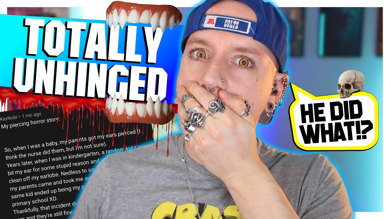 He RIPPED OUT My Piercing WITH HIS TEETH | Reacting To Piercing Horror Stories | Roly