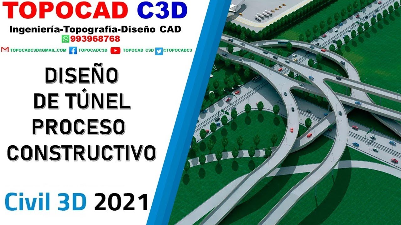 CIVIL 3D-2021: TÚNEL | DISEÑO DE INGENIERÍA | TÚNEL VIAL 2 CARRILES