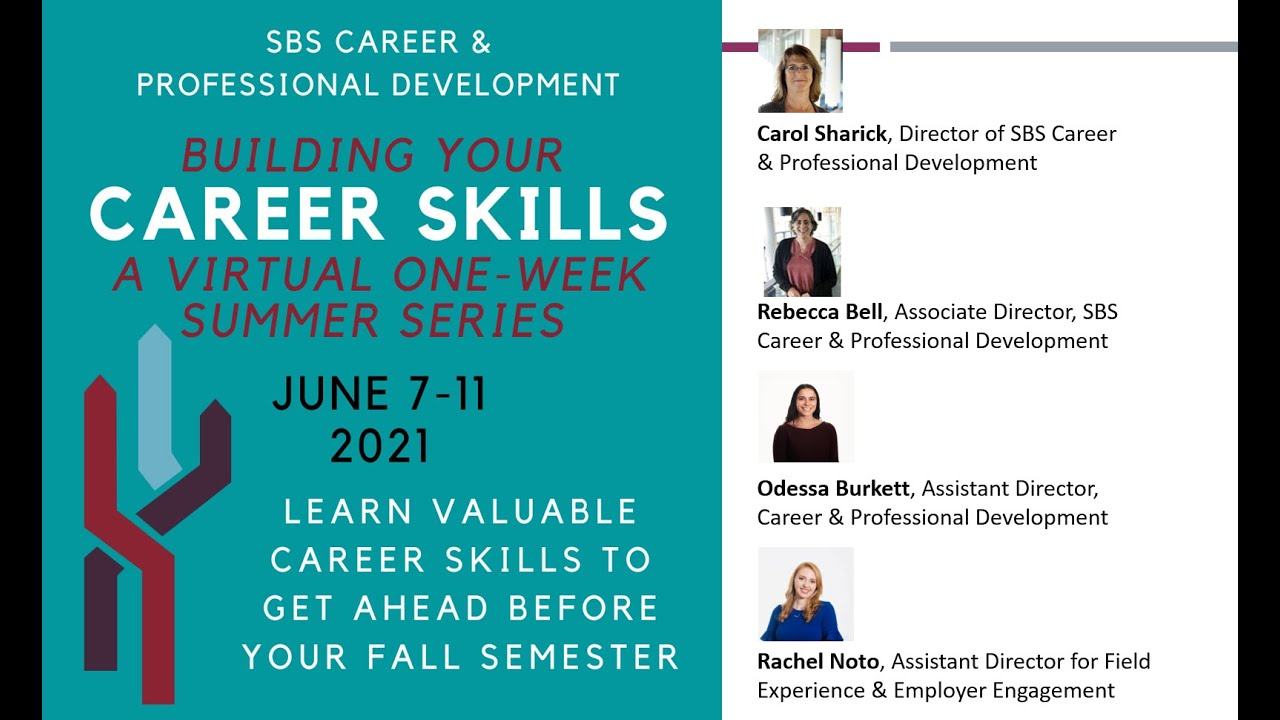 SBS Summer Series: Building Your Professional Community