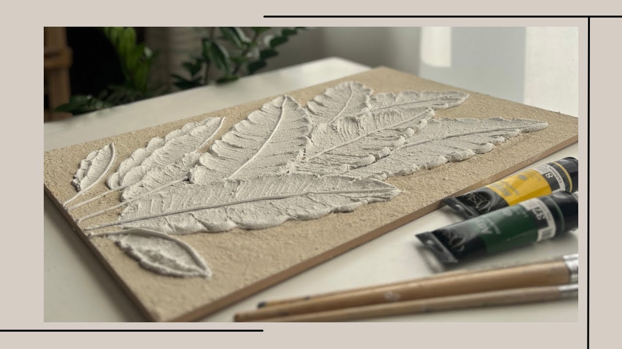 3D banana leaf painting with texture/ How to create leaf texture