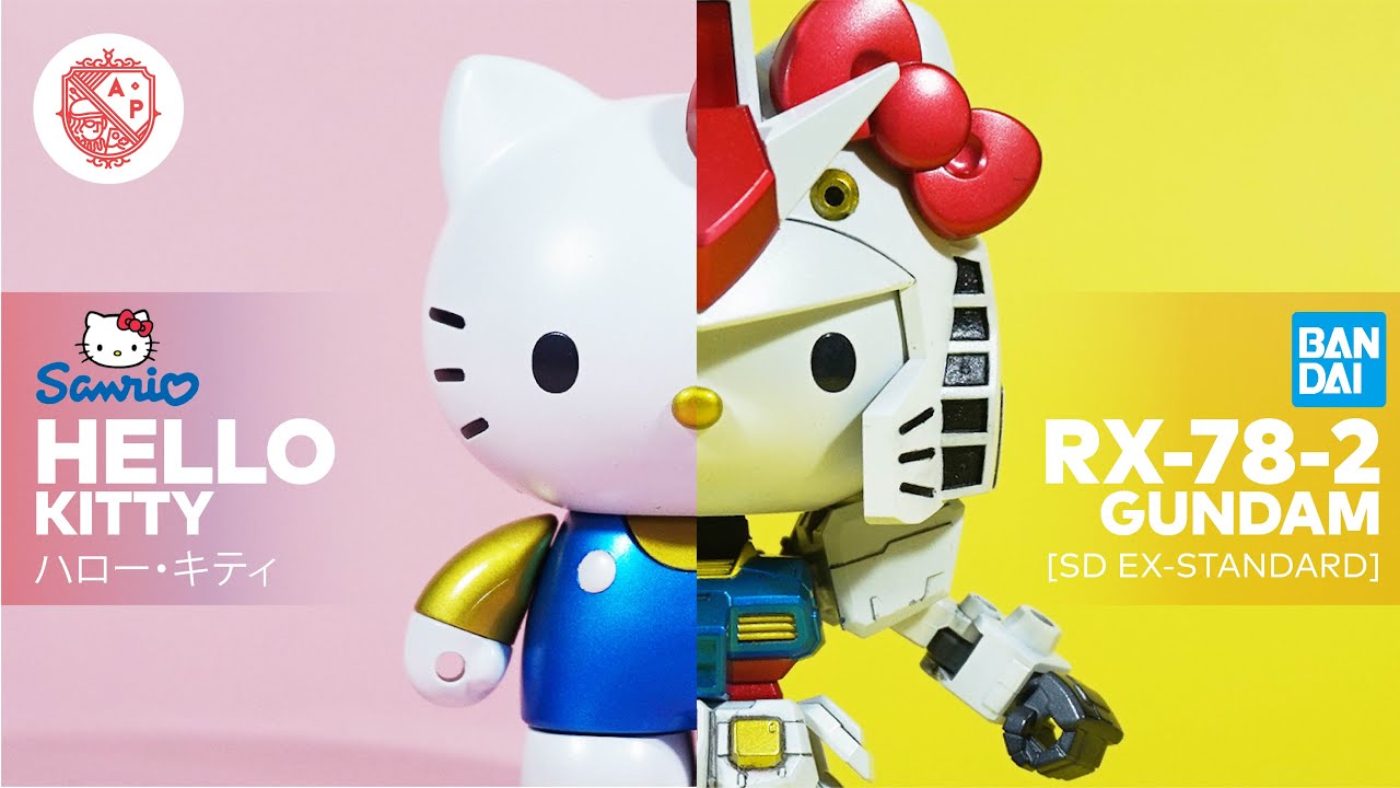 Model Kit Hello Kitty SD RX-78-2 Gundam Custom Build