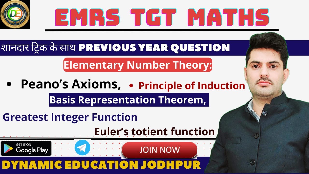 Elementary Number Theory /Peano’s Axioms /Principle of Induction /Basis Representation Theorem, emrs