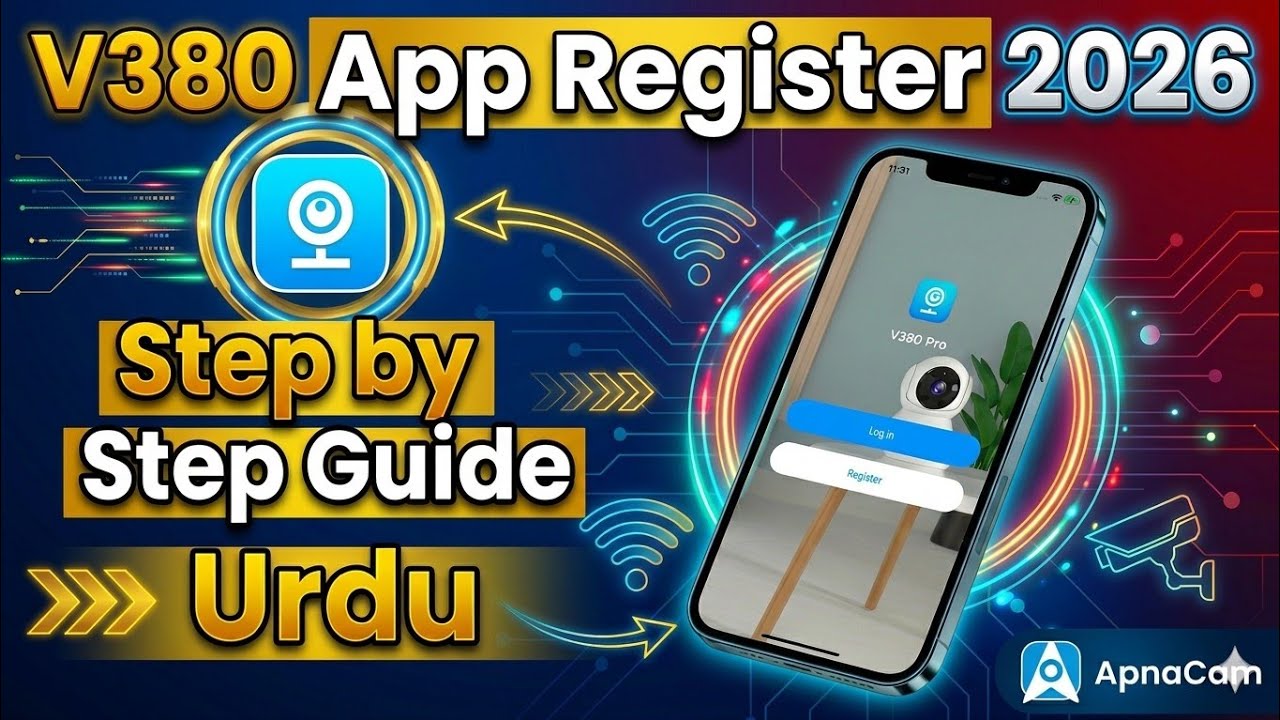 New update 2025 V380 application ko kaise register kary        اپلیکیشن کو کیسے ریجسٹر کریں