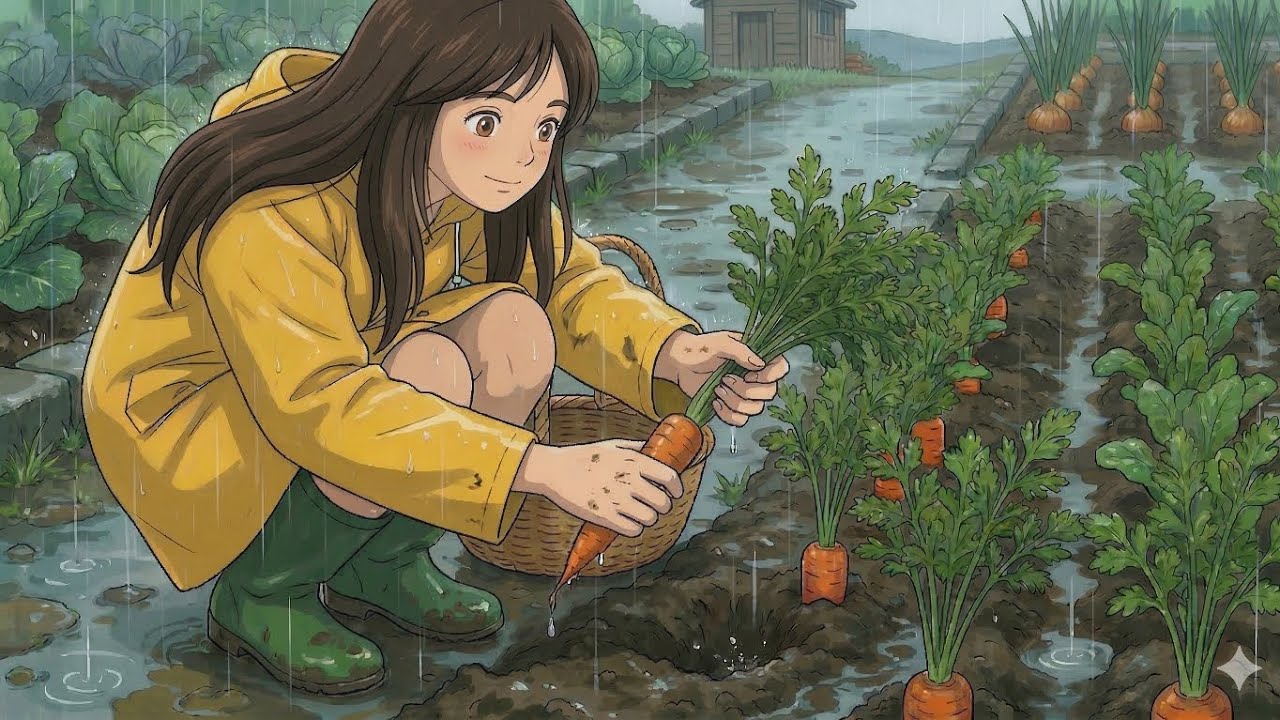 Peacefull Monsoons 🌧️ Single life | Soul healing video | Dream life #ghibli #ghibliart #ghiblistyle 